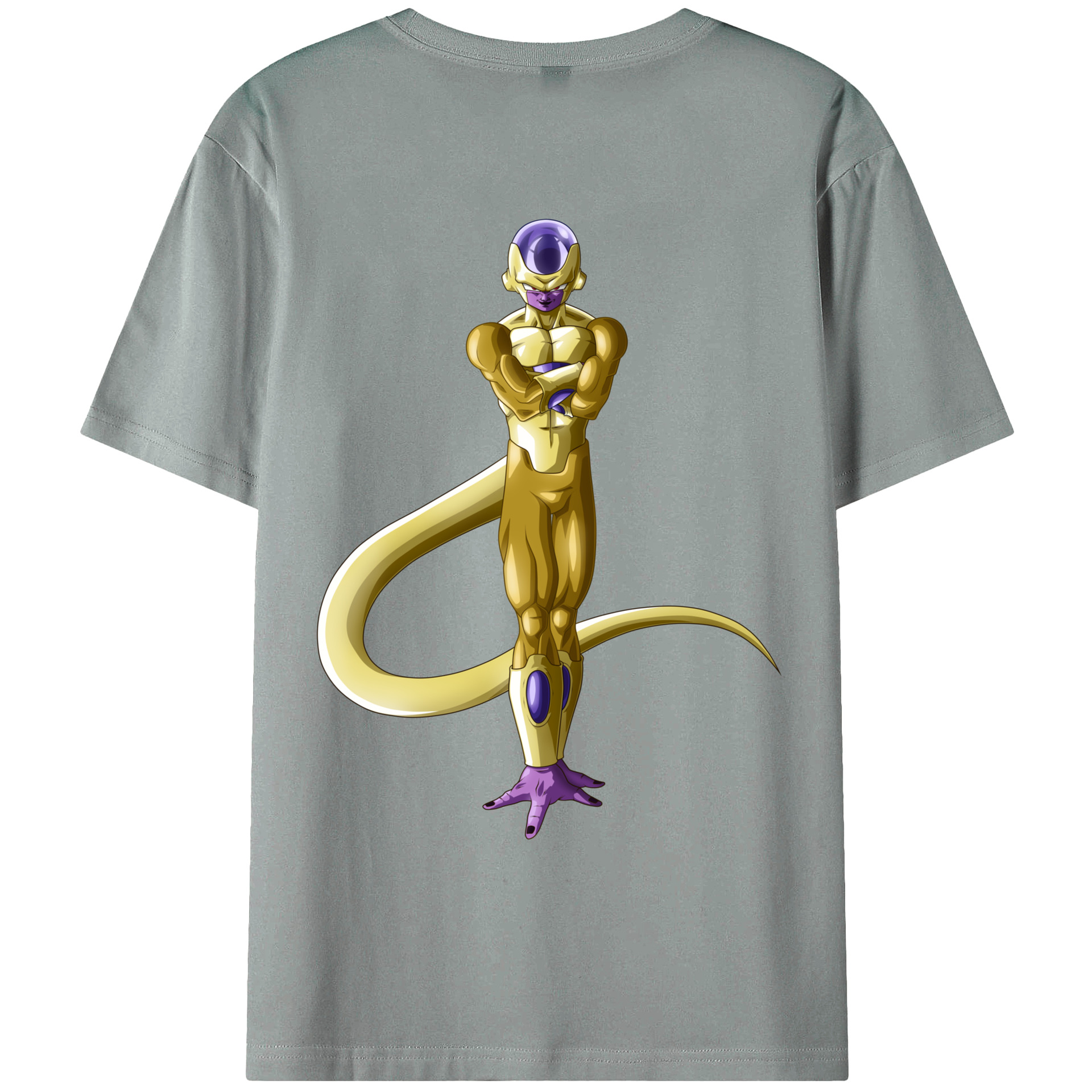 （画像用） ドラゴンボール フリーザ DRAGON BALL Frieza 綿100％ メンズ半袖Tシャツ（バックプリント） 通気性